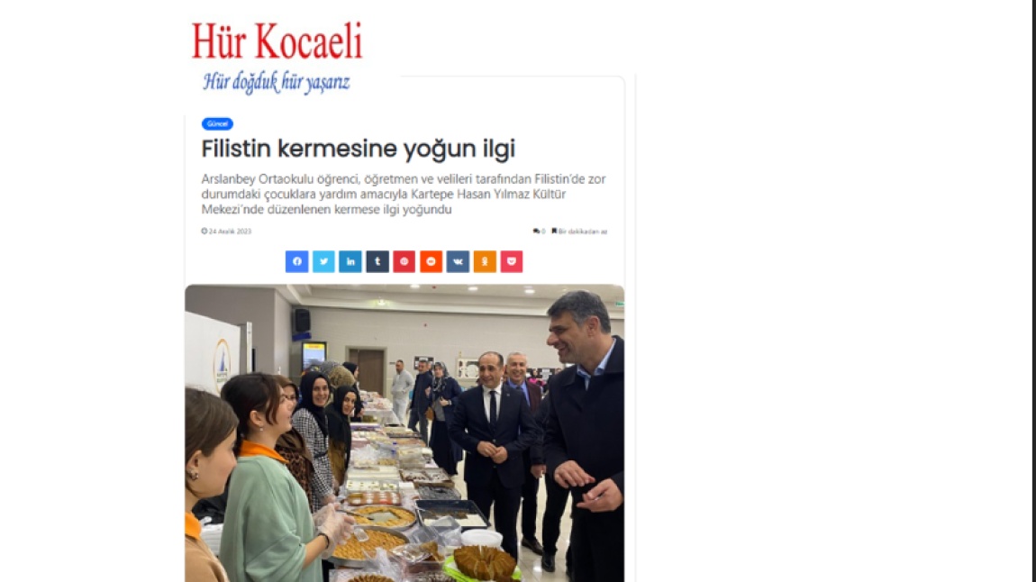 HürKocaeli Gazetesi'nde Okulumuz